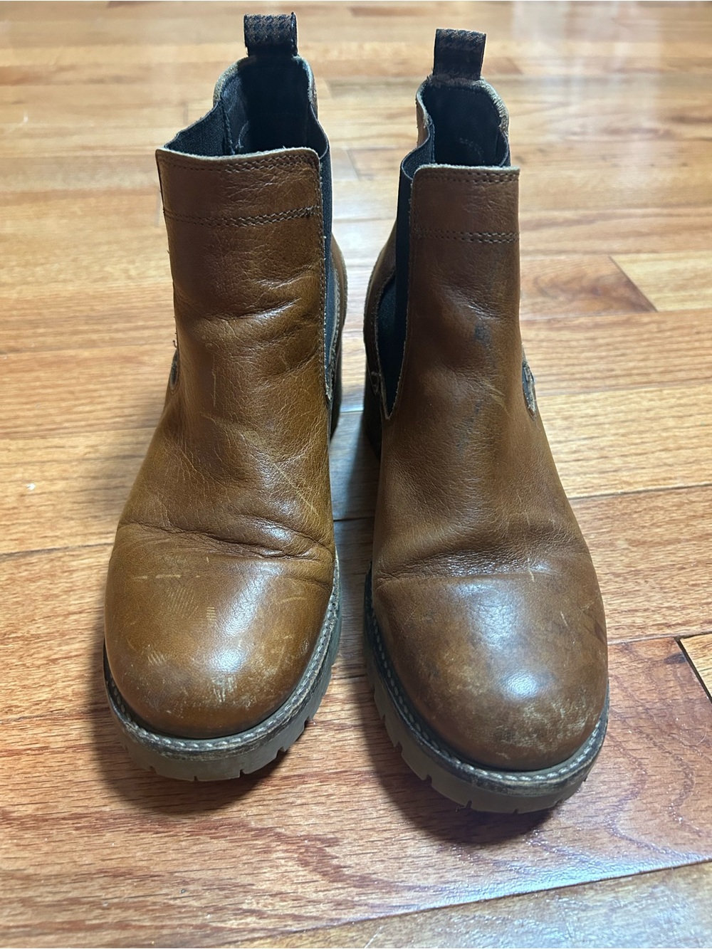Bullboxer Women's Chelsea Ankle Booties in Brown Leather size 8